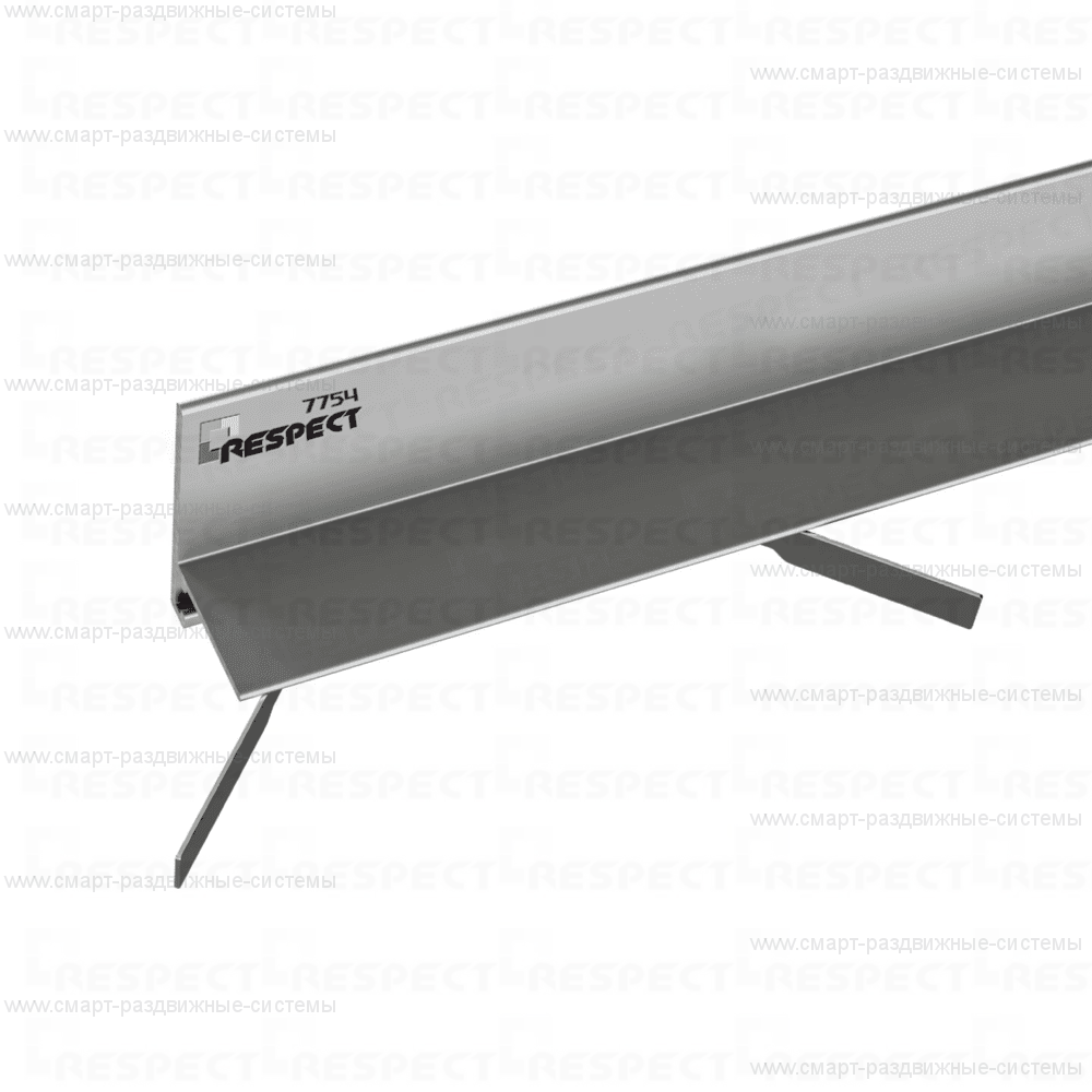 Микроплинтус Respect L-образный 7754 антрацит RAL 7037