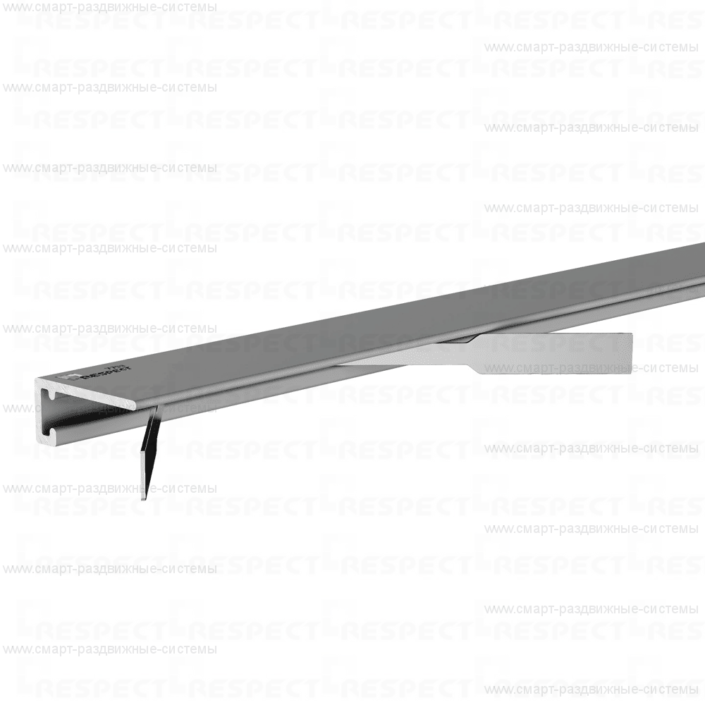 Микроплинтус Respect Standart 7753 антрацит RAL 7037