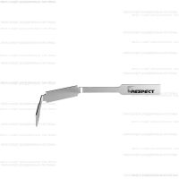 Микроплинтус Respect Standart 7753 серебристый RAL 9006 пружина