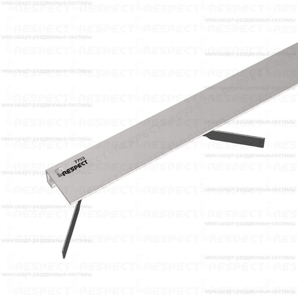 Микроплинтус Respect Standart 7753 белый RAL 9016