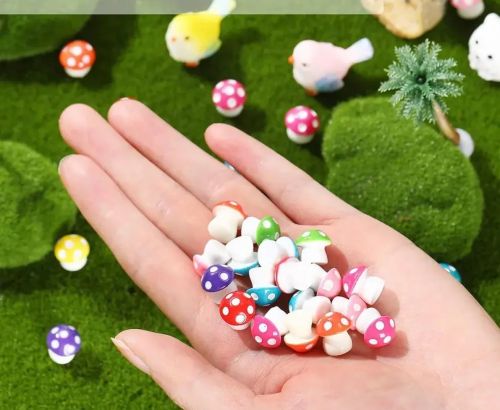 Грибочки разноцветные 1,5 см