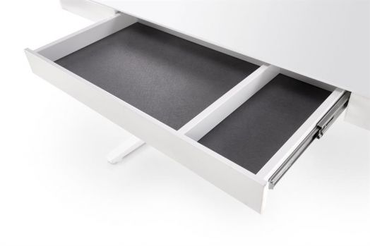 Стол письменный, компьютерный со стеклянной столешницей HALMAR B52 (белый)