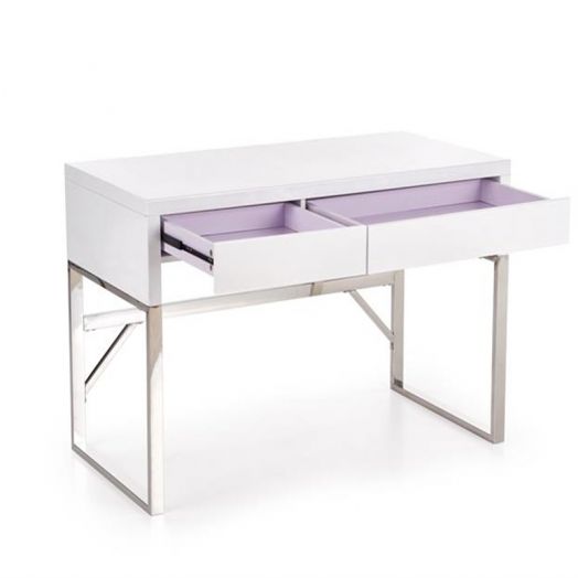 Стол письменный, компьютерный HALMAR B-32 (белый/хром)