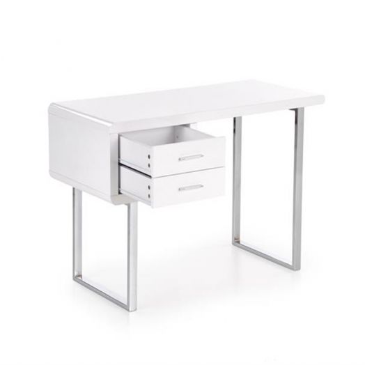 Стол письменный, компьютерный B-30 (белый/хром)