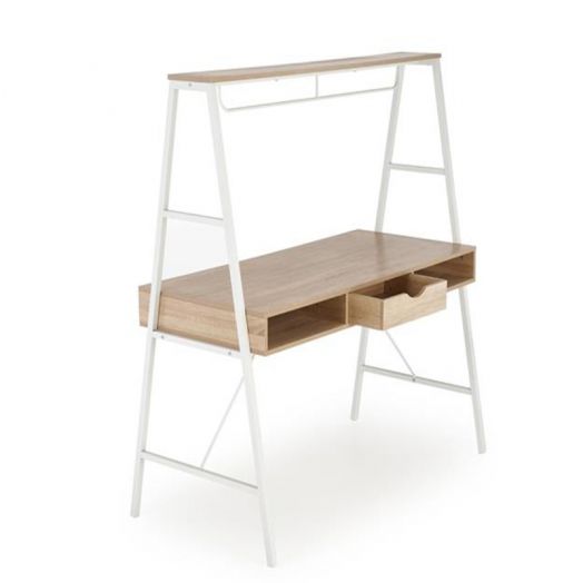 Стол письменный, компьютерный B48 (дуб сонома/белый)