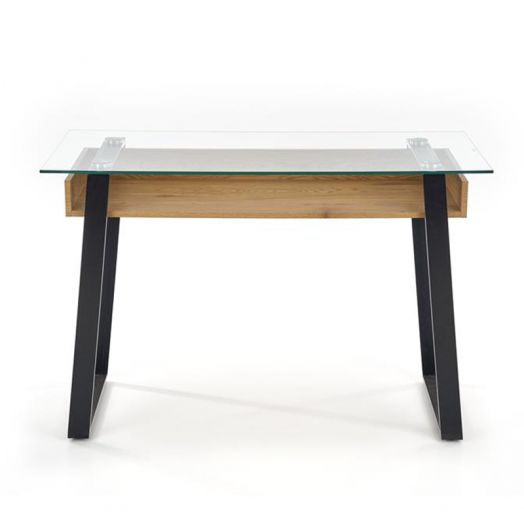 Стол письменный, компьютерный B-36 (дуб золотой/черный)