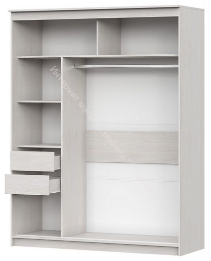 Шкаф-купе №19 (1,7 м) Инфинити Серия 3 Ясень Анкор Светлый