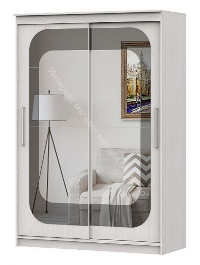 Шкаф-купе №19 (1,5 м) Инфинити Серия 3 Ясень Анкор Светлый
