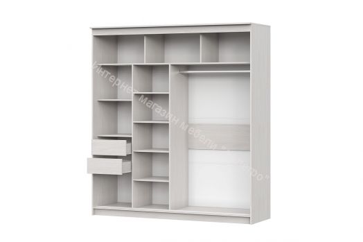 Шкаф-купе №19 (2,0 м) Серия 3 Ясень Анкор Светлый