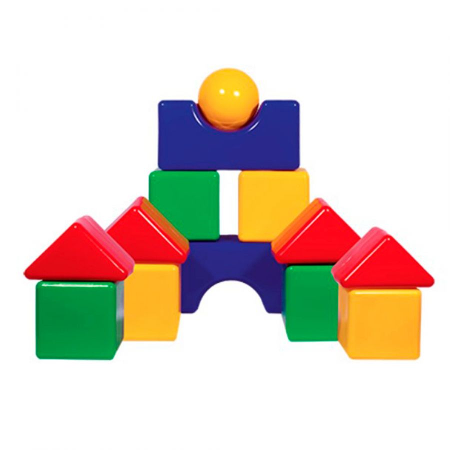 Набор кубиков "Большая стройка" (кубик 10х10 см)