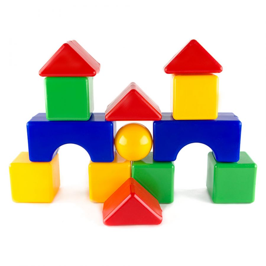 Набор кубиков "Большая стройка" (кубик 10х10 см)