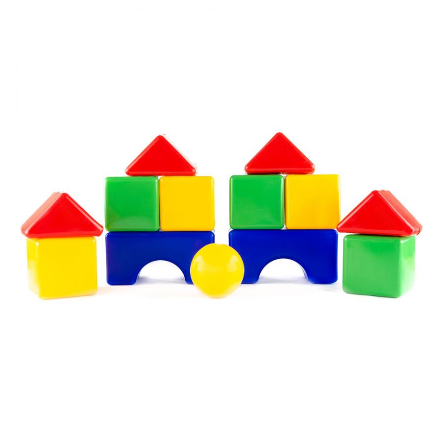 Набор кубиков "Большая стройка" (кубик 10х10 см)