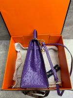 Сумка HERMES KELLY Ostrich страус 28 см золото