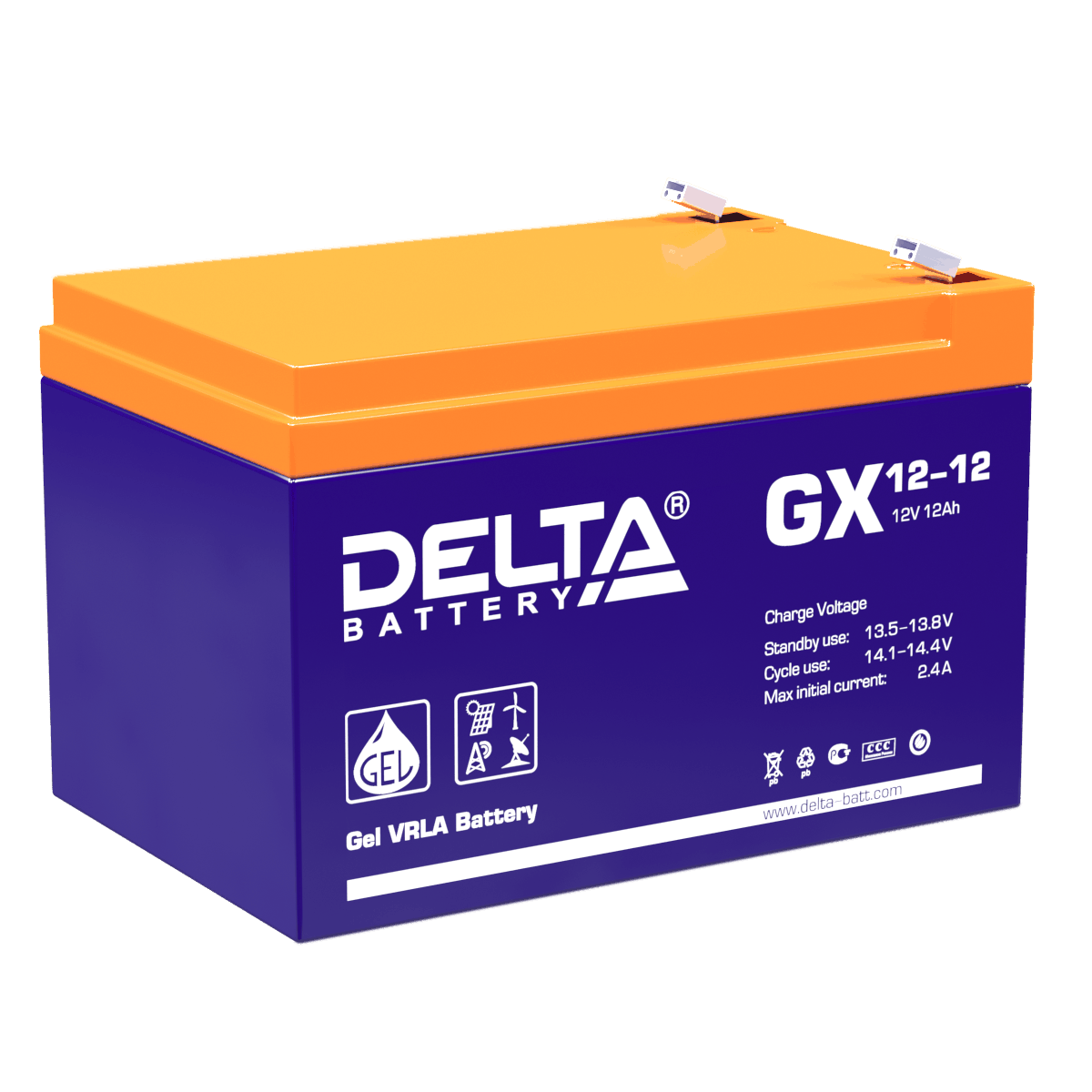 Аккумуляторная батарея Delta GX 12-12