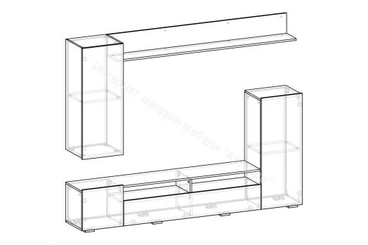 Гостиная "Мия" Ясень анкор светлый