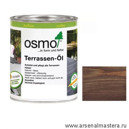 Масло для террас Osmo 021 Дуб мореный 0,75 л Terrassen-Ole для наружных работ Osmo-021-0,75 11500154