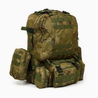 Рюкзак тактический "Storm tactic" мужской, стропы MOLLE, подсумки, 50 л, камуфляж мох