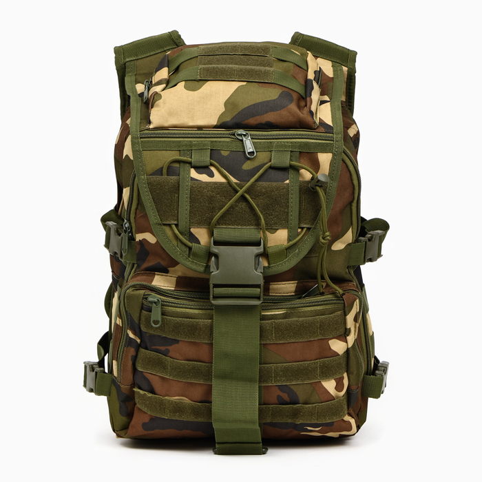 Рюкзак тактический "Storm tactic" мужской, стропы MOLLE, 40 л, камуфляж woodland