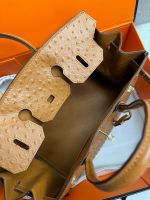 Сумка HERMES Birkin страус 35 см золото