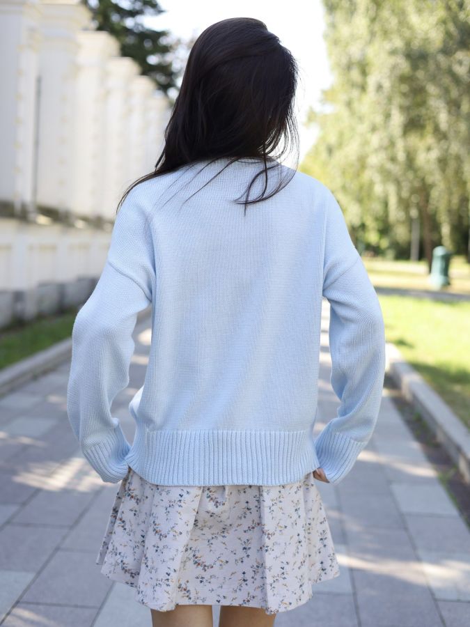 Свитер голубой