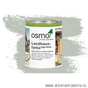 Непрозрачная краска для наружных работ Osmo 2735 дымчато-серая 2,5 л Landhausfarbe Osmo-2735-2.5 11400144