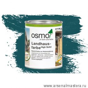 Непрозрачная краска для наружных работ Osmo 2501 морская волна 0,75 л Landhausfarbe Osmo-2501-0.75 11400005