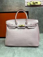 Сумка HERMES Birkin Crocodile 35 см золото