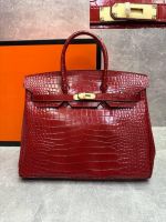 Сумка HERMES Birkin Crocodile 35 см золото