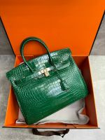 Сумка HERMES Birkin Crocodile 35 см золото