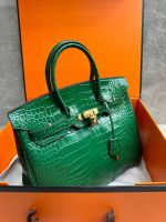 Сумка HERMES Birkin Crocodile 35 см золото