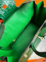 Сумка HERMES Birkin Crocodile 35 см золото