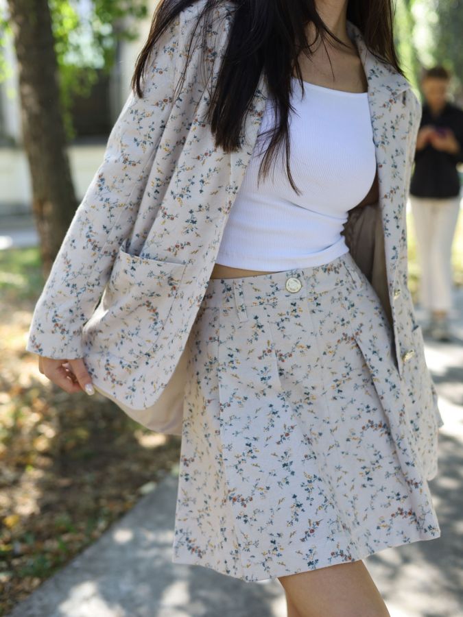 Юбка в складку Сухоцветы