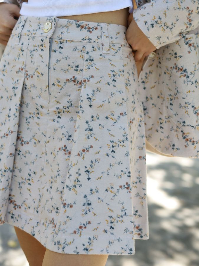 Юбка в складку Сухоцветы