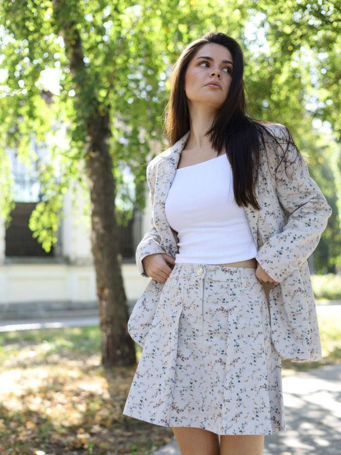 Юбка в складку Сухоцветы