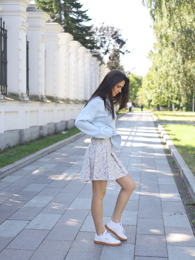 Юбка в складку Сухоцветы