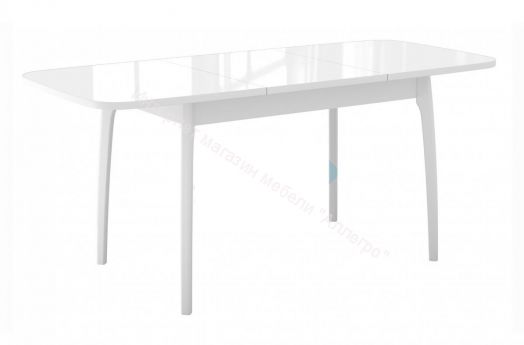 Стол DikLine М15 белый/стекло белое optiwhite