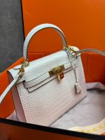 Сумка HERMES KELLY Crocodile 28 см золото