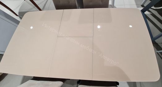 Стол DikLine М40 венге/стекло бежевое optiwhite