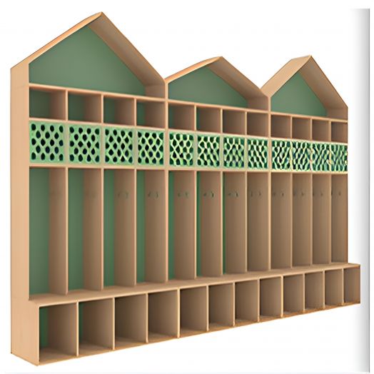 Шкафчики гардеробные, детские  ГОРОДИШКО