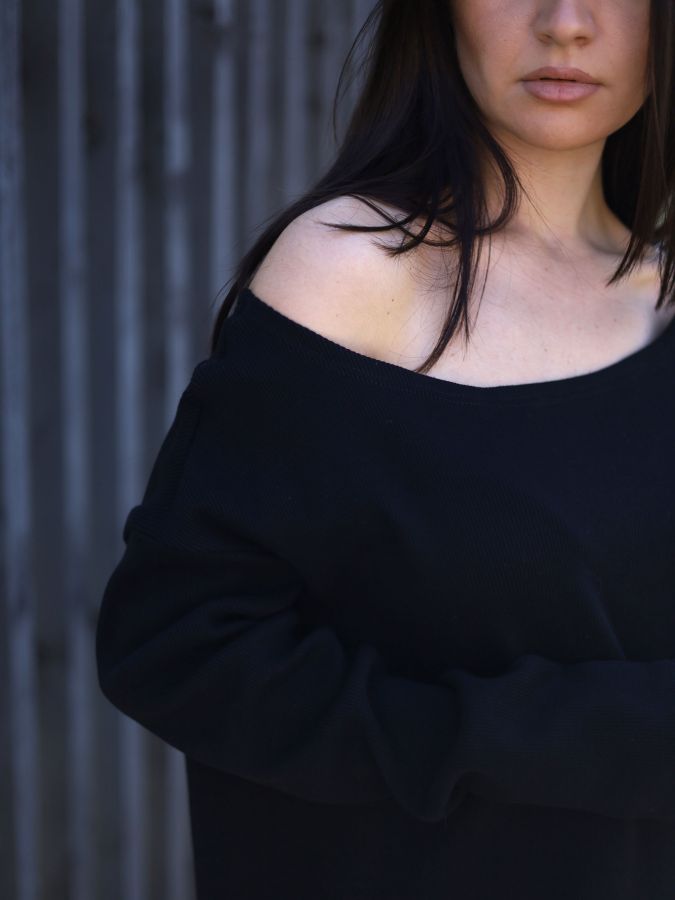 Платье Nebbia бесшовное черное