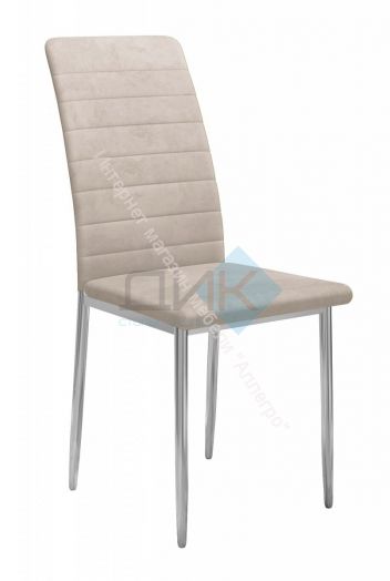 Стул DikLine ТЕКС каркас хром/ткань микровелюр B03 BEIGE