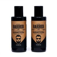 Шампунь для укладки бороды и усов Carelax Barber line, 2 шт. по 145 мл