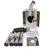 Печь Рыбака PS10 с экранами PoshehonStar (древесный уголь)