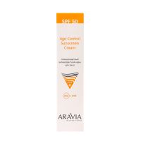 Крем для лица солнцезащитный SPF 50 Aravia Professional антивозрастной, 100 мл