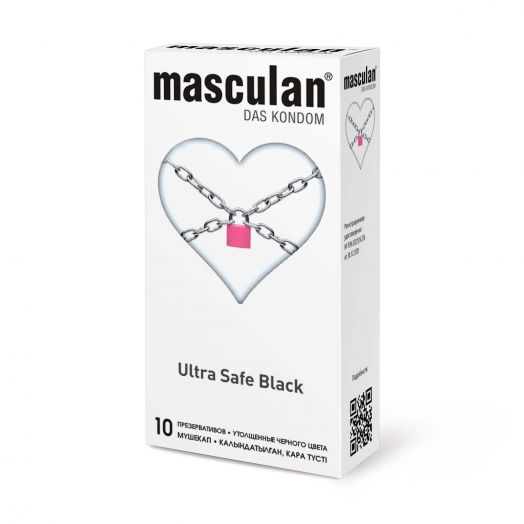 Презервативы Masculan 4 ultra safe black №10 (ультрапрочные) 10 штук