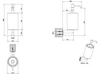 Gessi Riflessi Диспенсер для жидкого мыла 37313 схема 2