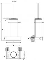 Щётка для унитаза Gessi iSpa 41619 схема 2