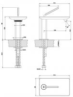 Каскадный смеситель Gessi iSpa для раковины 41002 схема 2