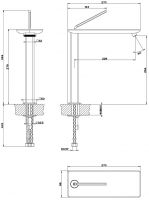 Каскадный смеситель Gessi iSpa 41004 схема 2