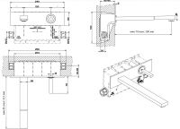 Gessi Rettangolo J  для раковины 20684 схема 2